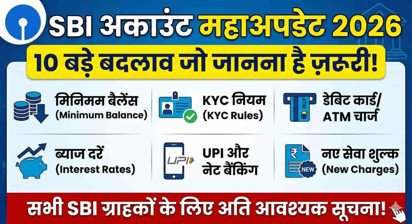 SBI Account New Update 2026